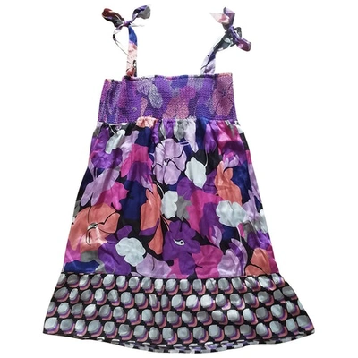 Pre-owned Set Silk Dress In Multicolour