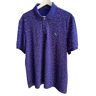 Pre-owned Fred Perry Polo Shirt In Purple