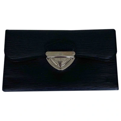 Pre-owned Louis Vuitton Koala Leather Wallet In Black
