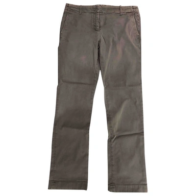 Pre-owned Aspesi Straight Pants In Grey
