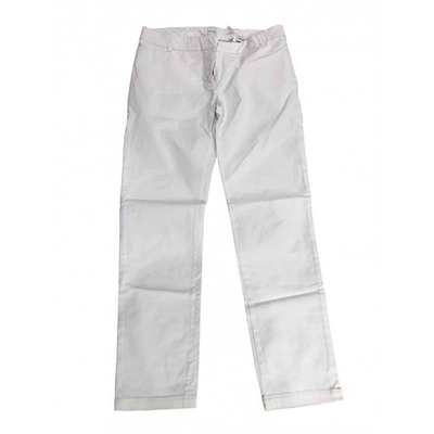 Pre-owned Aspesi Straight Pants In White