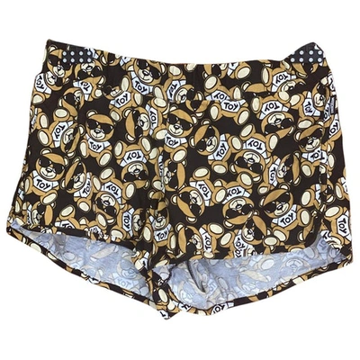 Pre-owned Moschino Black Cotton Shorts