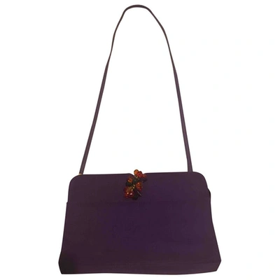 Pre-owned Rodo Cloth Crossbody Bag In Purple