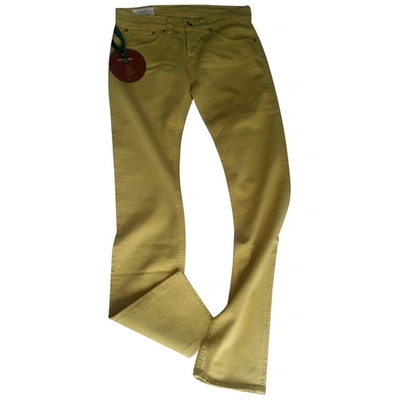 Pre-owned Dondup Slim Jean In Yellow