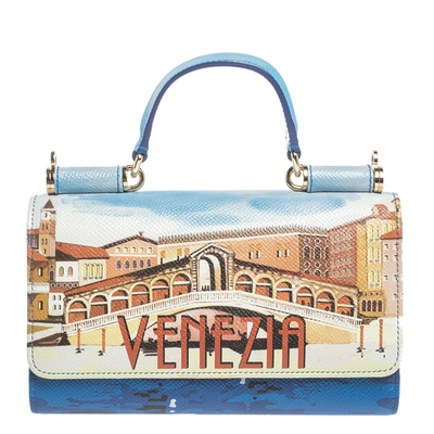 Pre-owned Dolce & Gabbana Multicolor Leather Venezia Sicily Von Smartphone Bag