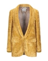 Peserico Suit Jackets In Yellow