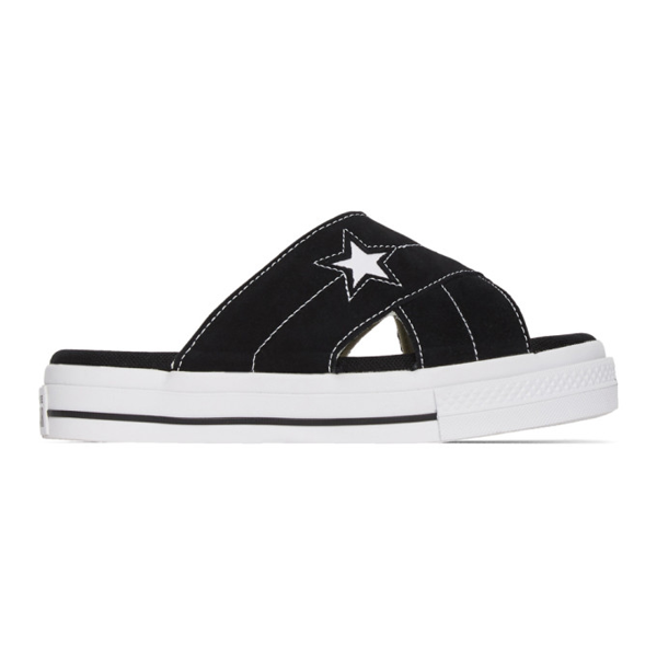 converse one star black womens