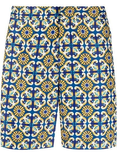 Peninsula Swimwear Peninsula Swimsuit Peninsula Patterned Boxer Costume In Blue