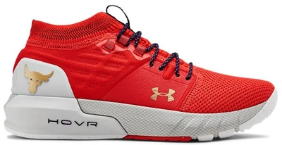 Pre-owned Under Armour Project Rock 2 Blood Orange Halo Grey (women's) In Blood Orange/halo Gray