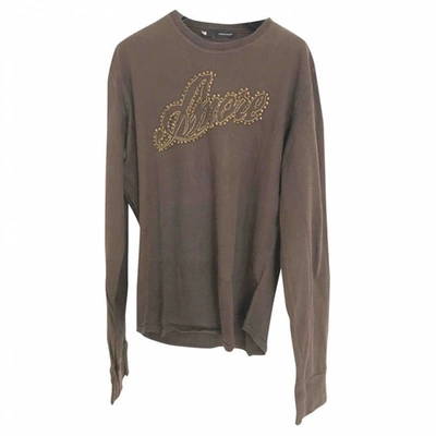 Pre-owned Dsquared2 Brown Cotton T-shirt