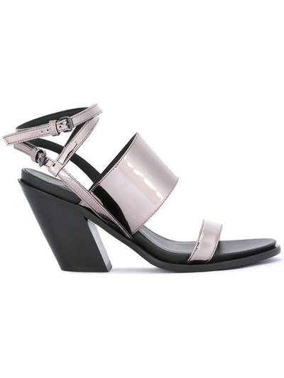 A.f.vandevorst Ankle Strap Sandals - Metallic