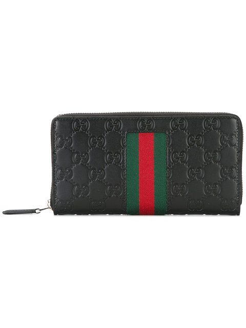 Gucci Striped Band Wallet | ModeSens