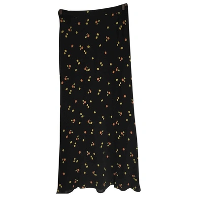 Pre-owned Whistles Maxi Skirt In Black