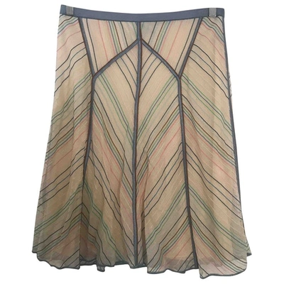 Pre-owned Missoni Mid-length Skirt In Ecru