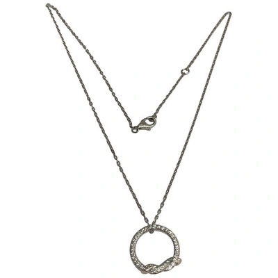 Pre-owned Cartier White Gold Necklace In Silver