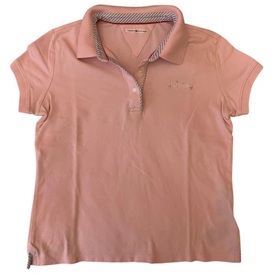 Pre-owned Tommy Hilfiger Pink Synthetic Top