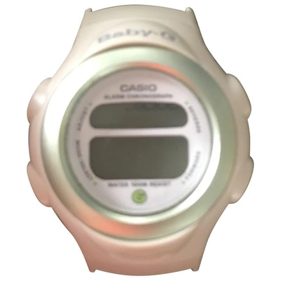 Pre-owned Casio Watch In White