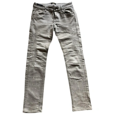 Pre-owned Htc Grey Denim - Jeans Jeans
