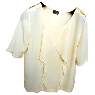 Pre-owned Fendi Silk Blouse In Yellow