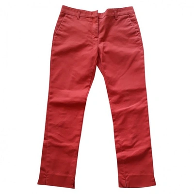 Pre-owned Dorothee Schumacher Slim Pants In Red