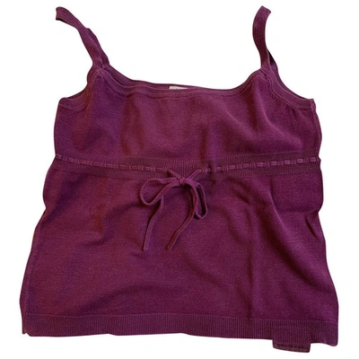 Pre-owned Moschino Cheap And Chic Silk Camisole In Purple