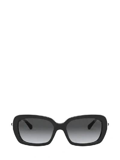Pre-owned Chanel Square Frame Sunglasses In Black