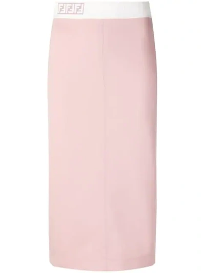 Fendi Pencil Skirt In Pink