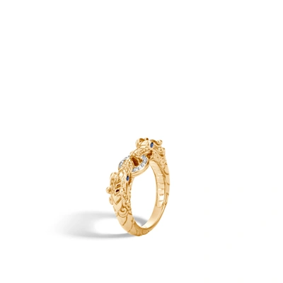 John Hardy Legends Naga Diamond Pavé Ring In Gold