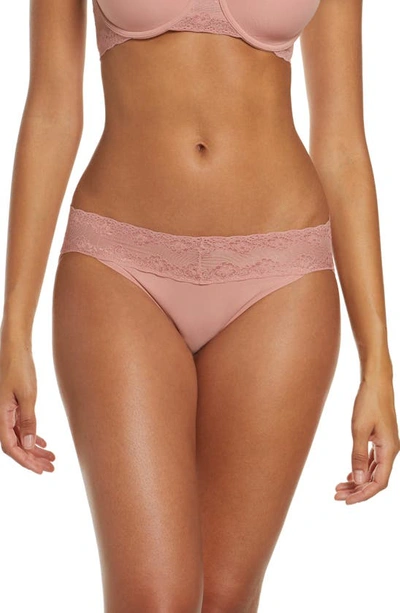 Natori Bliss Perfection One-size V-kini Trousery In Rose Beige