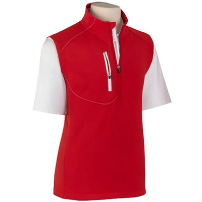 Zero Restriction Z500 1/4 Zip Vest In Red/white
