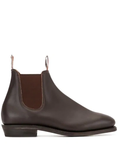 R.m.williams Adelaide Mid-heel Chelsea Boots In Brown