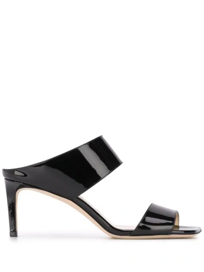 Jimmy Choo Black Hira 65 Mules