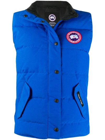 Canada Goose Freestyle Body Warmer Jacket In Blue