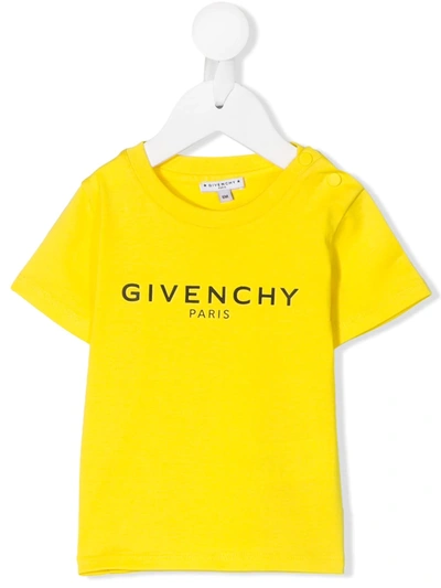 Givenchy Babies' Teen Logo-print Cotton T-shirt In (paglia)