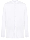 Costumein Lyocell Stand-collar Shirt In White