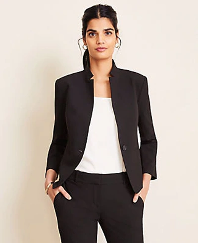 Ann Taylor The Petite Notched Blazer In Seasonless Stretch In Black