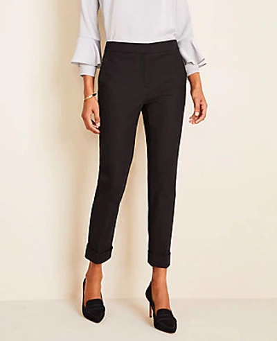 Ann Taylor The High Waist Ankle Pant In Black