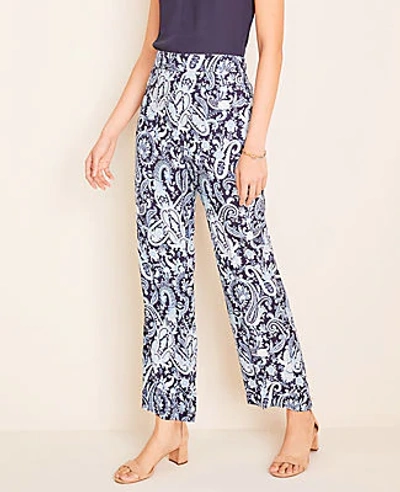 Ann Taylor The Petite Wide Leg Pant In Night Sky