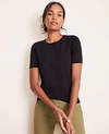 Ann Taylor Sweater Tee In Black