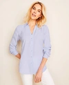 Ann Taylor Petite Essential Shirt In Calm Breeze