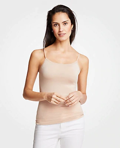 Ann Taylor Stretch Cami In Faint Maple