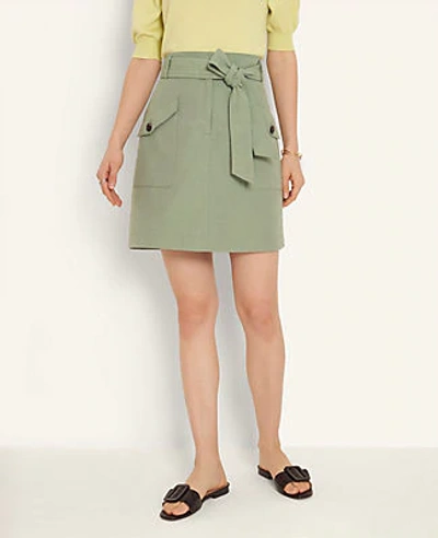 Ann Taylor Cargo Skirt In Fresh Green