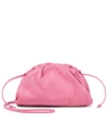 Bottega Veneta Pink The Mini Pouch Leather Clutch Bag