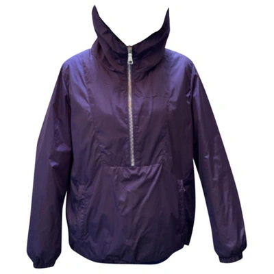 Pre-owned Prada Biker Jacket In Purple