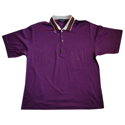 Pre-owned Dior Polo Shirt In Purple