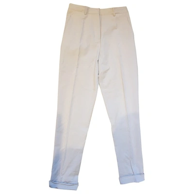 Pre-owned Maison Margiela Straight Pants In Beige