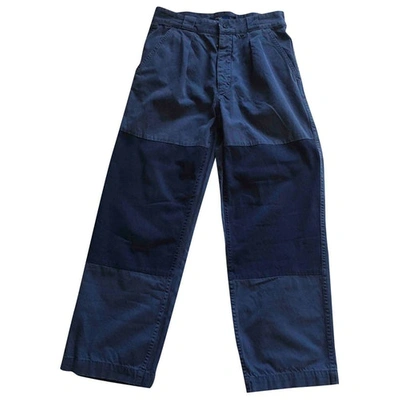 Pre-owned Polo Ralph Lauren Straight Pants In Blue
