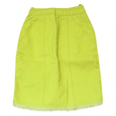 Pre-owned Chanel Mid-length Skirt In Green