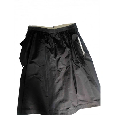 Pre-owned Jil Sander Silk Skirt In Black