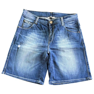 Pre-owned Pinko Short Jeans In Blue